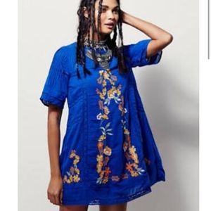 Free People Embroidered Floral Dress Orig. $168